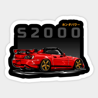 Honda S2000 Red Sticker